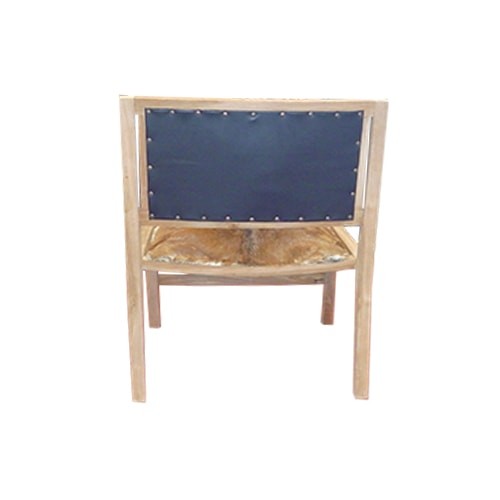 Chaise en peau de chèvre, de dos