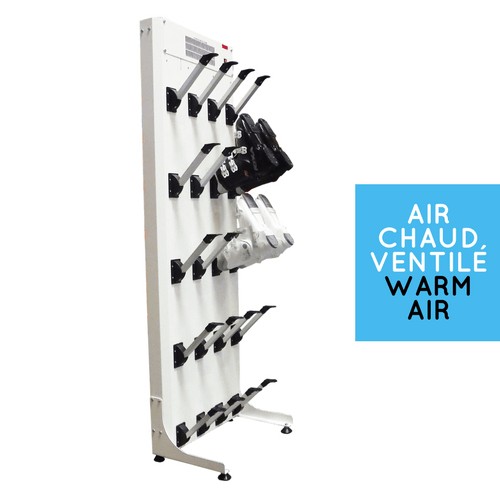 Sèche chaussures air chaud ventilé : 10 paires