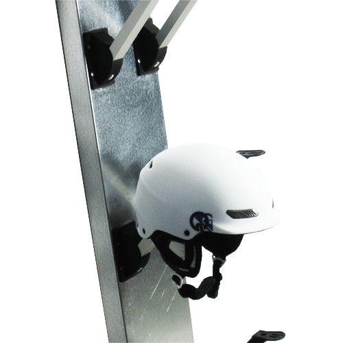 Sèche et chauffe chaussures 4 paires - aspect zingué - casque de ski